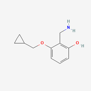 2-(Aminomethyl)-3-(cyclopropylmethoxy)phenol