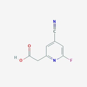 (4-Cyano-6-fluoropyridin-2-YL)acetic acid