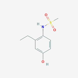 molecular formula C9H13NO3S B14835789 N-(2-Ethyl-4-hydroxyphenyl)methanesulfonamide 