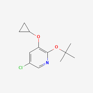 2-Tert-butoxy-5-chloro-3-cyclopropoxypyridine