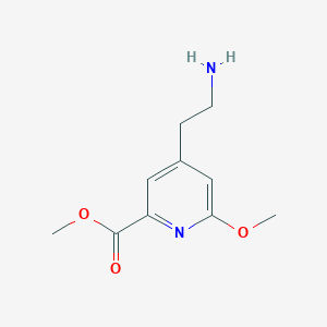 molecular formula C10H14N2O3 B14835834 Methyl 4-(2-aminoethyl)-6-methoxypyridine-2-carboxylate 