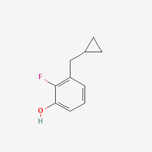 molecular formula C10H11FO B14835865 3-(Cyclopropylmethyl)-2-fluorophenol 