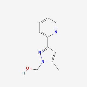 molecular formula C10H11N3O B1483589 (5-methyl-3-(pyridin-2-yl)-1H-pyrazol-1-yl)methanol CAS No. 2091119-09-2