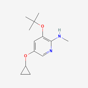 3-Tert-butoxy-5-cyclopropoxy-N-methylpyridin-2-amine