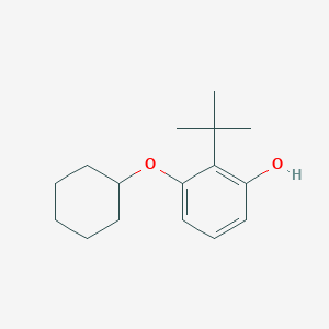 molecular formula C16H24O2 B14835919 2-Tert-butyl-3-(cyclohexyloxy)phenol 