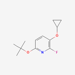 6-Tert-butoxy-3-cyclopropoxy-2-fluoropyridine