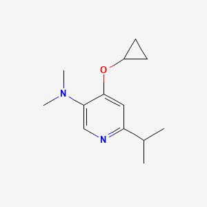 4-Cyclopropoxy-6-isopropyl-N,N-dimethylpyridin-3-amine