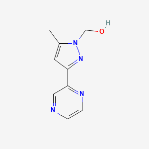 (5-methyl-3-(pyrazin-2-yl)-1H-pyrazol-1-yl)methanol