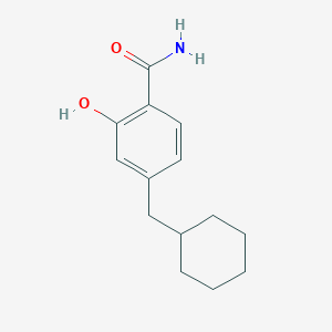 molecular formula C14H19NO2 B14835939 4-(Cyclohexylmethyl)-2-hydroxybenzamide 