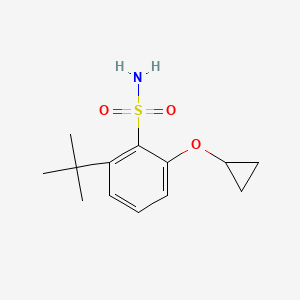 molecular formula C13H19NO3S B14835979 2-Tert-butyl-6-cyclopropoxybenzenesulfonamide 