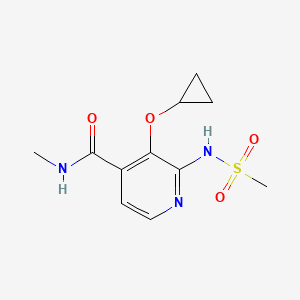 3-Cyclopropoxy-N-methyl-2-(methylsulfonamido)isonicotinamide