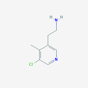 molecular formula C8H11ClN2 B14836050 2-(5-Chloro-4-methylpyridin-3-YL)ethanamine 