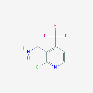 molecular formula C7H6ClF3N2 B14836102 [2-Chloro-4-(trifluoromethyl)pyridin-3-YL]methylamine 