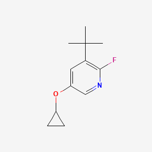 3-Tert-butyl-5-cyclopropoxy-2-fluoropyridine