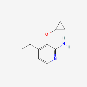 molecular formula C10H14N2O B14836114 3-Cyclopropoxy-4-ethylpyridin-2-amine 