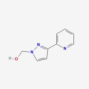 molecular formula C9H9N3O B1483612 (3-(pyridin-2-yl)-1H-pyrazol-1-yl)methanol CAS No. 2090254-24-1