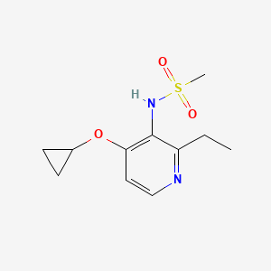 molecular formula C11H16N2O3S B14836129 N-(4-Cyclopropoxy-2-ethylpyridin-3-YL)methanesulfonamide 