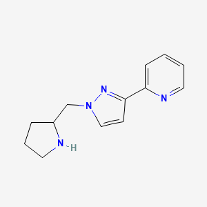 2-(1-(pyrrolidin-2-ylmethyl)-1H-pyrazol-3-yl)pyridine