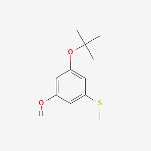 3-(Tert-butoxy)-5-(methylsulfanyl)phenol