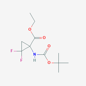 Ethyl 1-[(tert-butoxycarbonyl)amino]-2,2-difluorocyclopropanecarboxylate