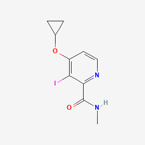 molecular formula C10H11IN2O2 B14836202 4-Cyclopropoxy-3-iodo-N-methylpicolinamide 