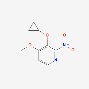 3-Cyclopropoxy-4-methoxy-2-nitropyridine