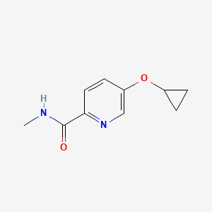 molecular formula C10H12N2O2 B14836250 5-Cyclopropoxy-N-methylpicolinamide 