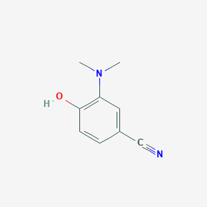 molecular formula C9H10N2O B14836294 3-(Dimethylamino)-4-hydroxybenzonitrile 