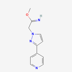 methyl 2-(3-(pyridin-4-yl)-1H-pyrazol-1-yl)acetimidate