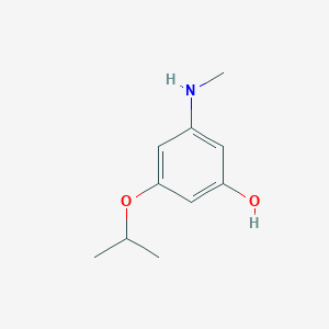 molecular formula C10H15NO2 B14836318 3-Isopropoxy-5-(methylamino)phenol 