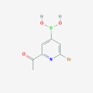 (2-Acetyl-6-bromopyridin-4-YL)boronic acid