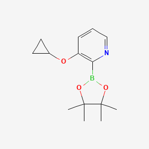 3-Cyclopropoxy-2-(4,4,5,5-tetramethyl-1,3,2-dioxaborolan-2-YL)pyridine