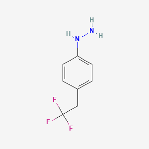 molecular formula C8H9F3N2 B14836386 (4-(2,2,2-Trifluoroethyl)phenyl)hydrazine 