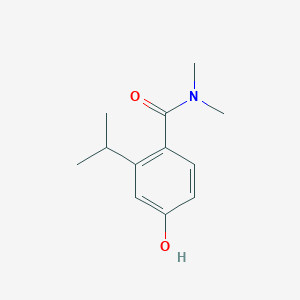 molecular formula C12H17NO2 B14836401 4-Hydroxy-2-isopropyl-N,N-dimethylbenzamide 