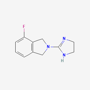 molecular formula C11H12FN3 B14836410 2-(4,5-Dihydro-1H-imidazol-2-YL)-4-fluoroisoindoline 