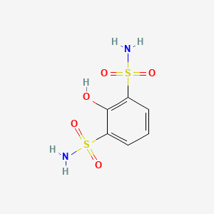 molecular formula C6H8N2O5S2 B14836423 2-Hydroxybenzene-1,3-disulfonamide 