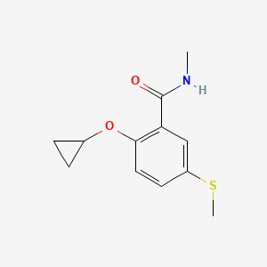 2-Cyclopropoxy-N-methyl-5-(methylthio)benzamide