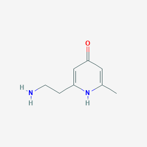 2-(2-Aminoethyl)-6-methylpyridin-4-OL