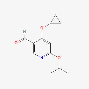 4-Cyclopropoxy-6-isopropoxynicotinaldehyde