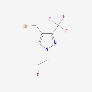 4-(bromomethyl)-1-(2-fluoroethyl)-3-(trifluoromethyl)-1H-pyrazole