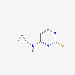 molecular formula C7H8BrN3 B14836516 2-Bromo-N-cyclopropylpyrimidin-4-amine CAS No. 1209459-12-0