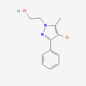 2-(4-bromo-5-methyl-3-phenyl-1H-pyrazol-1-yl)ethan-1-ol