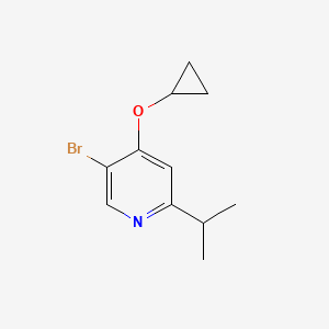 5-Bromo-4-cyclopropoxy-2-isopropylpyridine