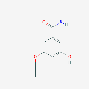 molecular formula C12H17NO3 B14836579 3-Tert-butoxy-5-hydroxy-N-methylbenzamide 