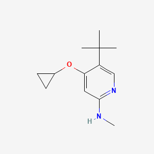 5-Tert-butyl-4-cyclopropoxy-N-methylpyridin-2-amine