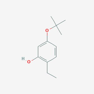 molecular formula C12H18O2 B14836602 5-(Tert-butoxy)-2-ethylphenol 