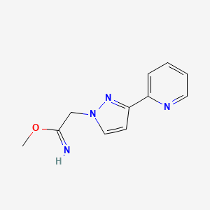 methyl 2-(3-(pyridin-2-yl)-1H-pyrazol-1-yl)acetimidate
