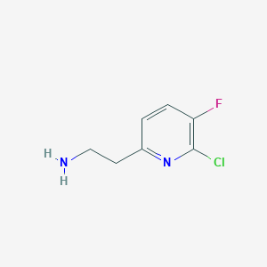 molecular formula C7H8ClFN2 B14836651 2-(6-Chloro-5-fluoropyridin-2-YL)ethanamine 