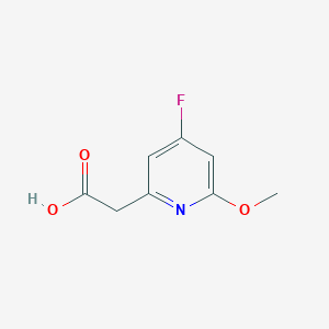 (4-Fluoro-6-methoxypyridin-2-YL)acetic acid