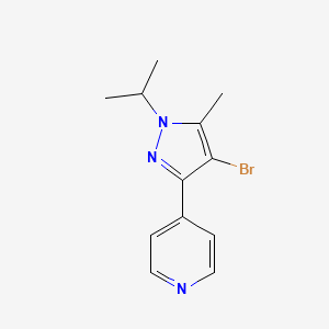 4-(4-bromo-1-isopropyl-5-methyl-1H-pyrazol-3-yl)pyridine